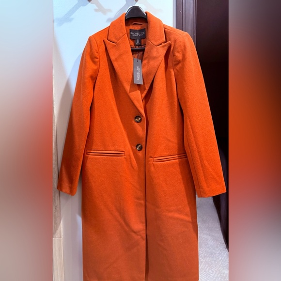 Rachel Zoe Orange Trench Coat - Picture 1 of 4